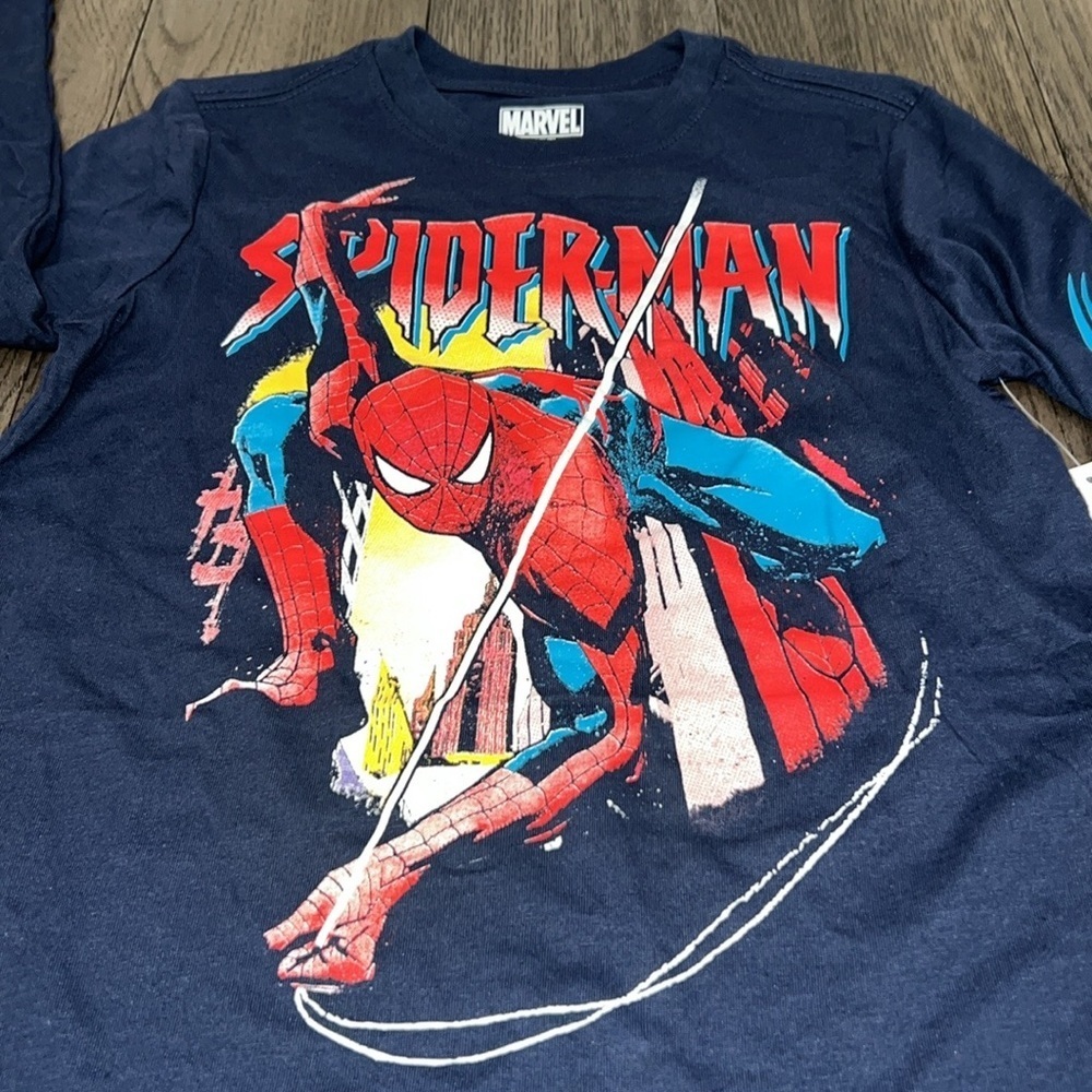 NWT Marvel kids Spider-Man long sleeve T-shirt - Picture 2 of 5